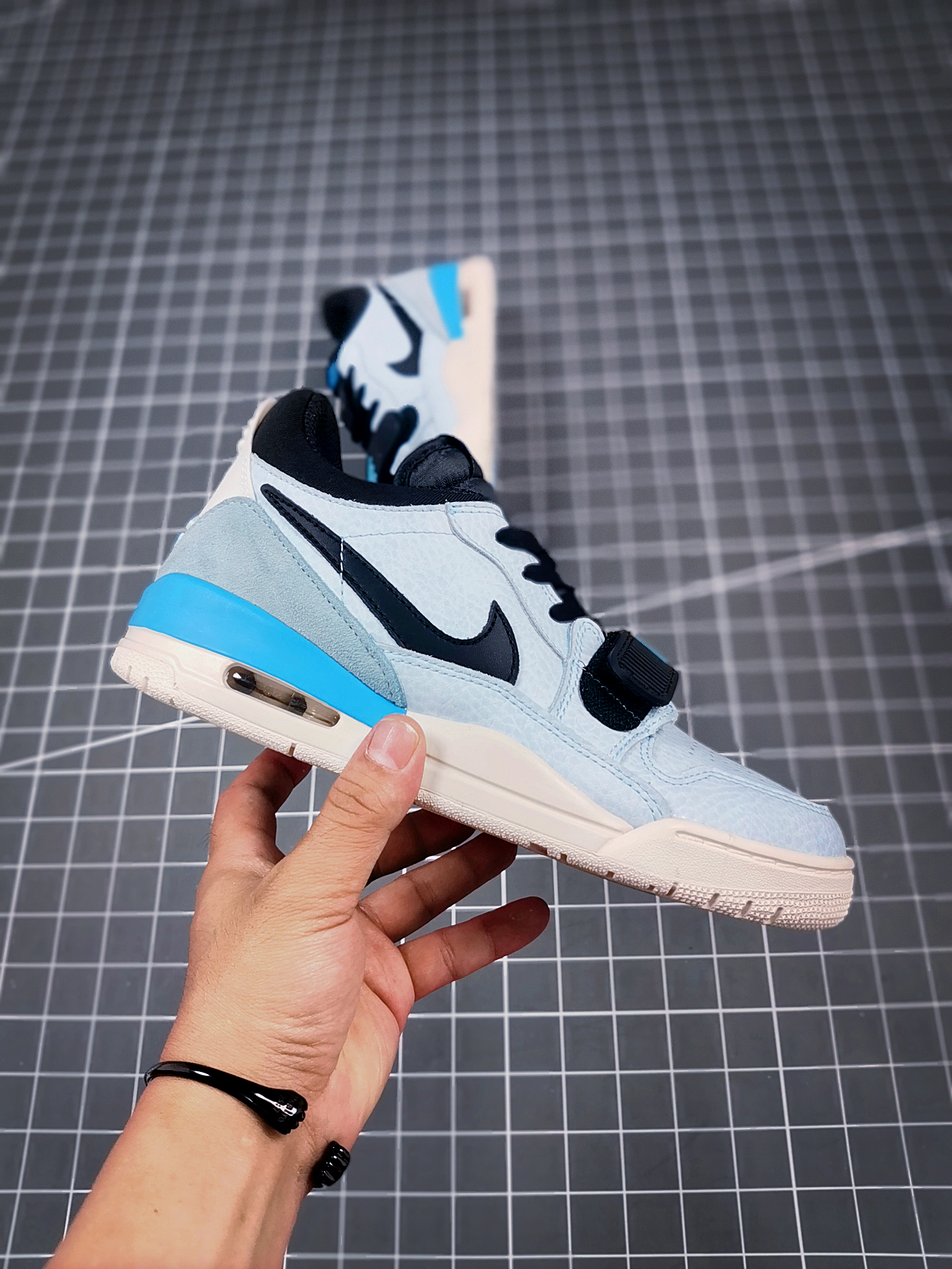 2021 Jordan Legacy 312 Low Baby Blue Black Shoes - Click Image to Close